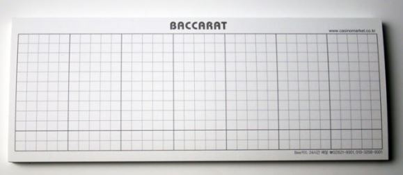 Baccarat record book