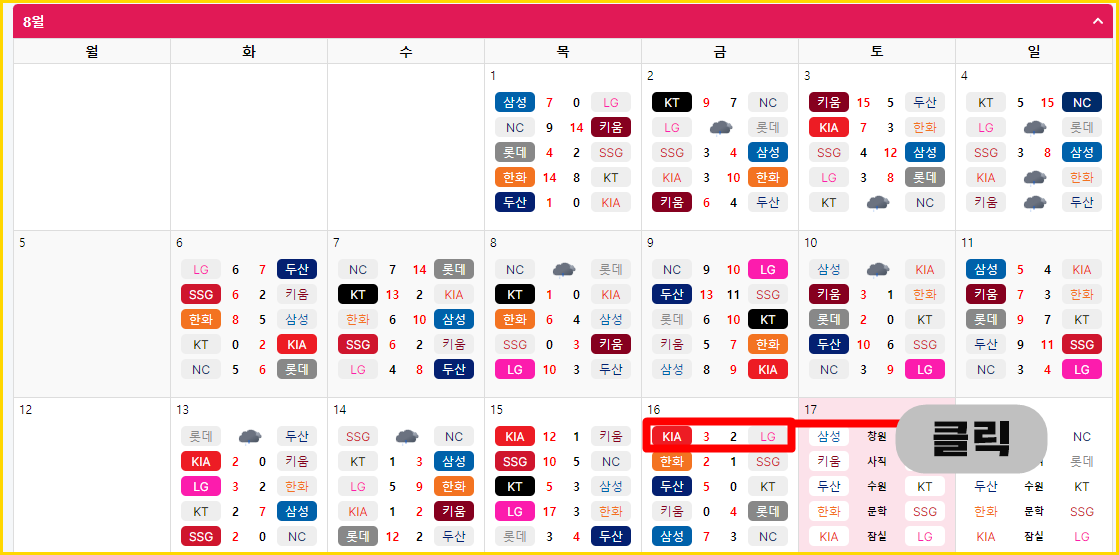 KBO 첫 볼넷 확인