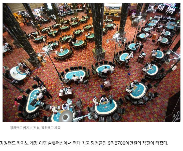 강원랜드 슬롯 잭팟 기사