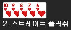 백 핸드 스트레이트 플러쉬 족보