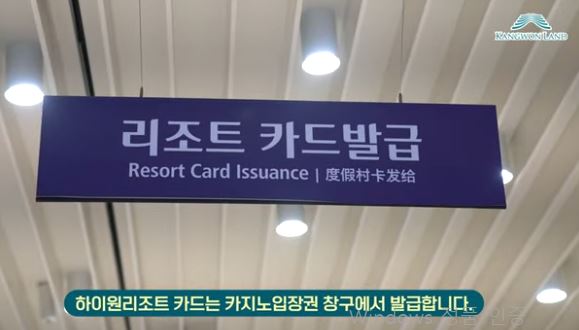 강원랜드 카드 발급