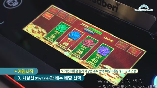 슬롯 페이라인 설정