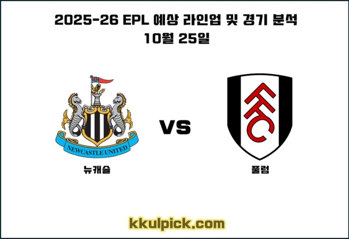 10월 25일 뉴캐슬 풀럼