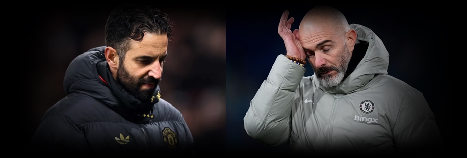 2025/26 EPL 시즌 도중 감독직에서 경질된 후벵 아모림(맨체스터 유나이티드) / 엔초 마레스카(첼시)